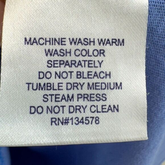 Vineyard Vines T-Shirt Kids Small Blue Long Sleeve 100% Cotton Whale Pocket Tee - Picture 5 of 7